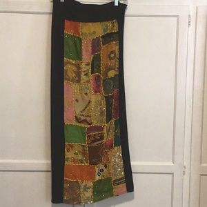 Handmade quilt long skirt